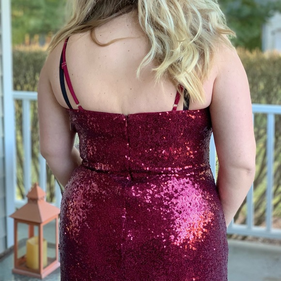 Revelry Dresses Red Sequin Rory Style Dress From Revelry Perfect